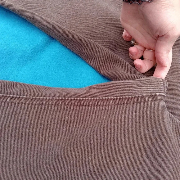 4/$15 Vintage Cabelas Women's Work Jeans Brown Size 36 Short High Waisted - Picture 3 of 9